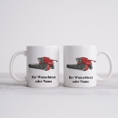 Cup with Farm Combine Massey Ferguson